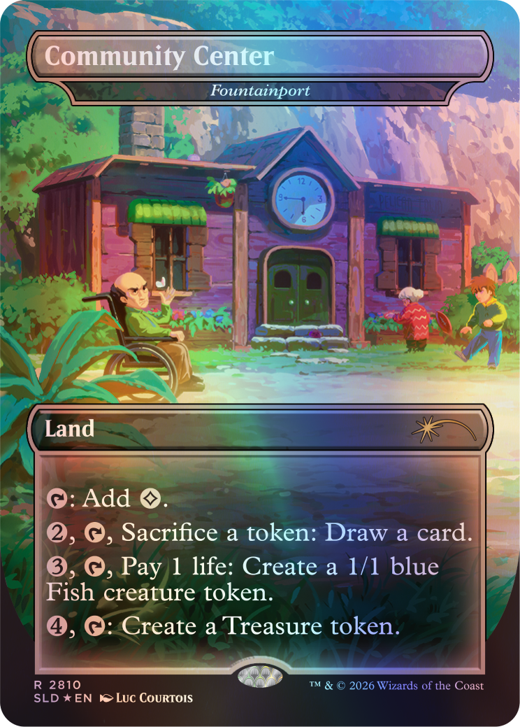 Secret Lair x Stardew Valley - Moonlight Jellies Prismatic Shard Foil Bundle + Lucky Purple