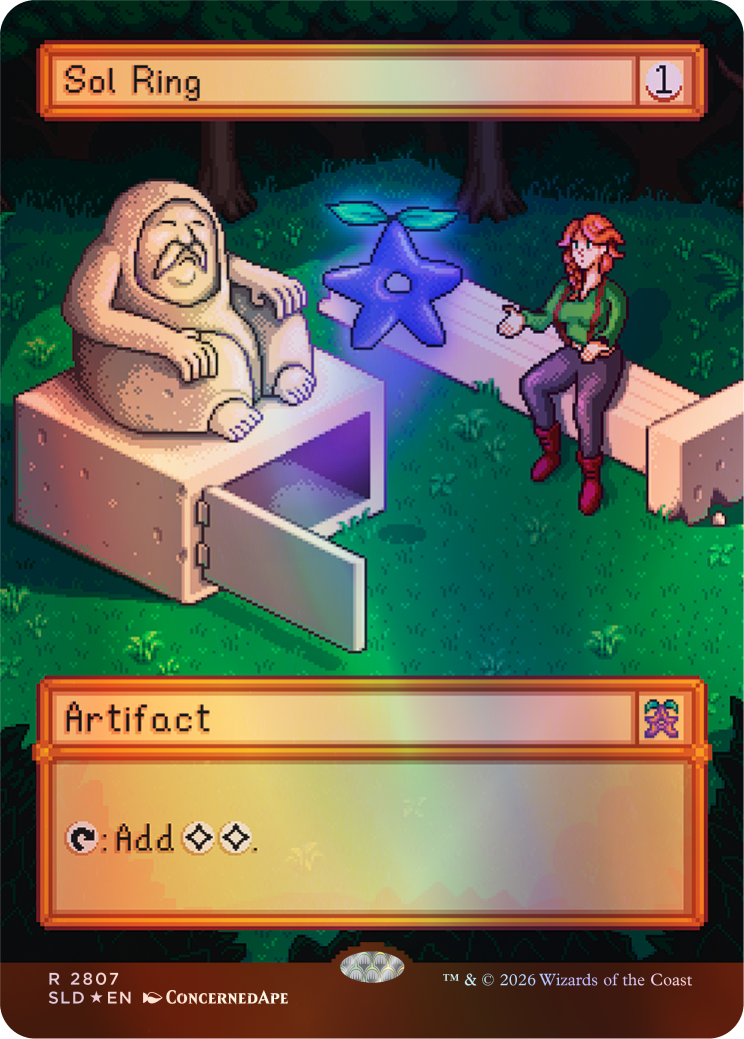 Secret Lair x Stardew Valley - Moonlight Jellies Prismatic Shard Foil Bundle + Lucky Purple
