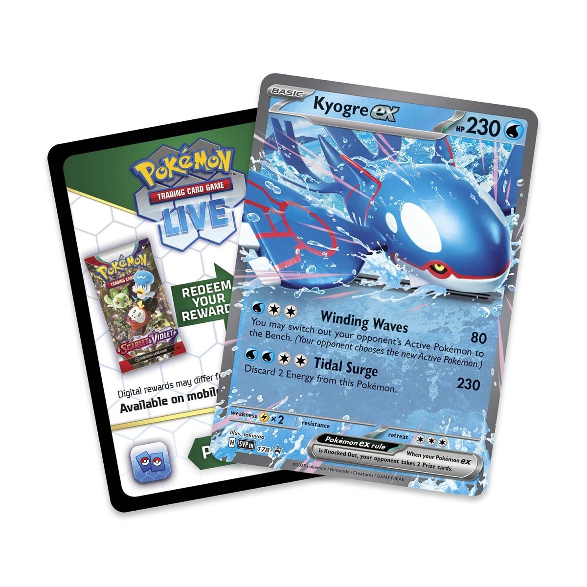 Kyogre ex  Azure Legends Tin (International Version)