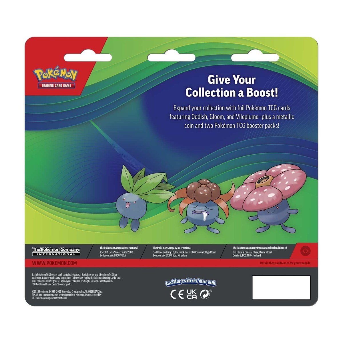 Oddish, Gloom, & Vileplume 2-Pack Blister Pack