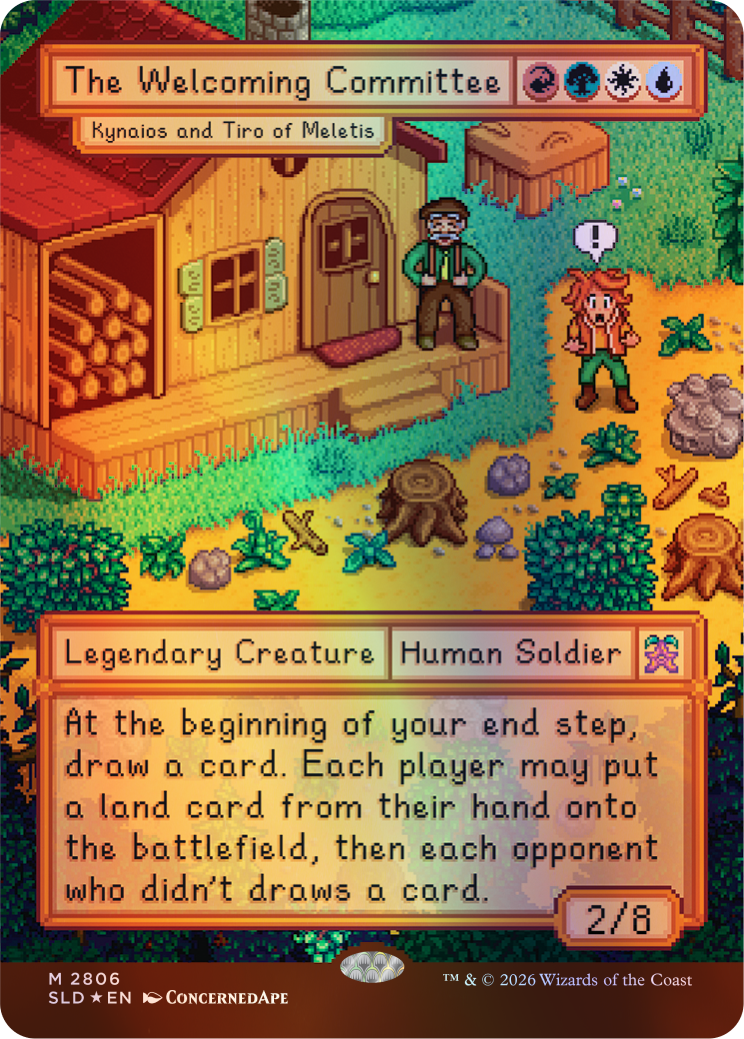Secret Lair x Stardew Valley - Moonlight Jellies Prismatic Shard Foil Bundle + Lucky Purple