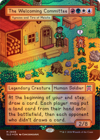 Secret Lair x Stardew Valley - Moonlight Jellies Prismatic Shard Foil Bundle + Lucky Purple
