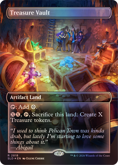 Secret Lair x Stardew Valley - Moonlight Jellies Prismatic Shard Foil Bundle + Lucky Purple