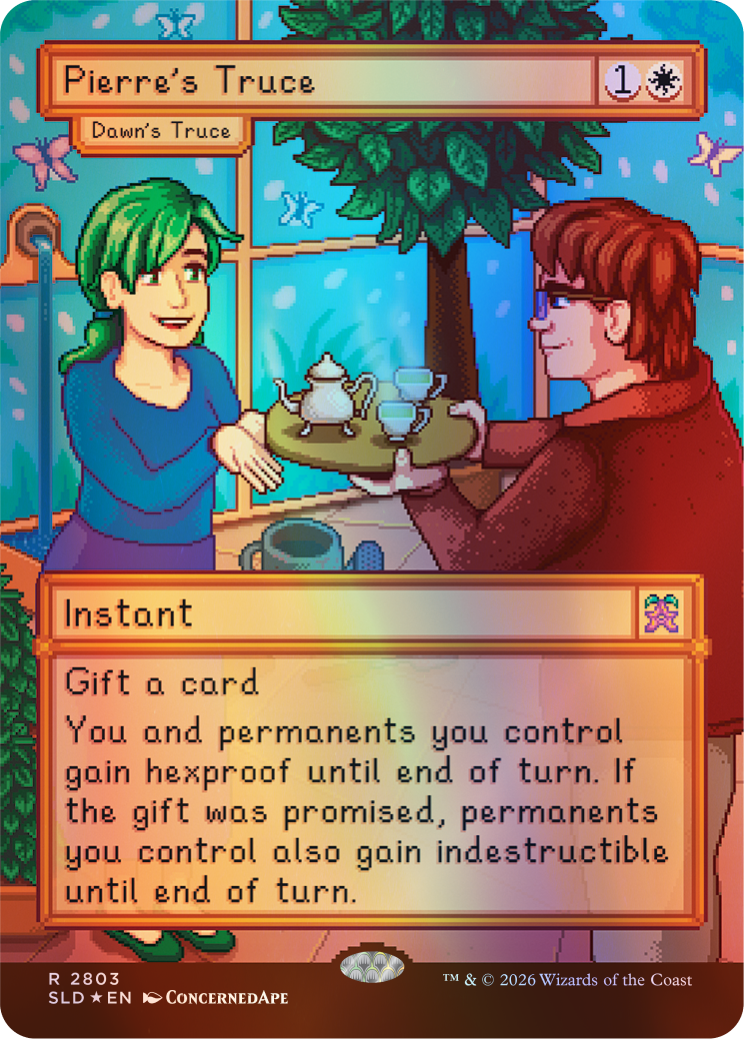 Secret Lair x Stardew Valley - Moonlight Jellies Prismatic Shard Foil Bundle + Lucky Purple